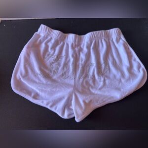 Juicy Couture White Sleep Shorts